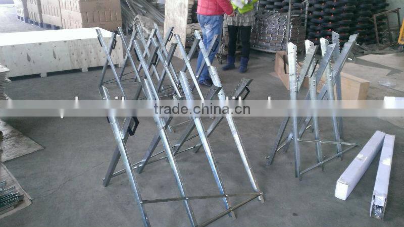 Heavy Duty METAL steel Adjustable wood CHAINSAW Sawhorse Log Saw Horse with Serrated Grip