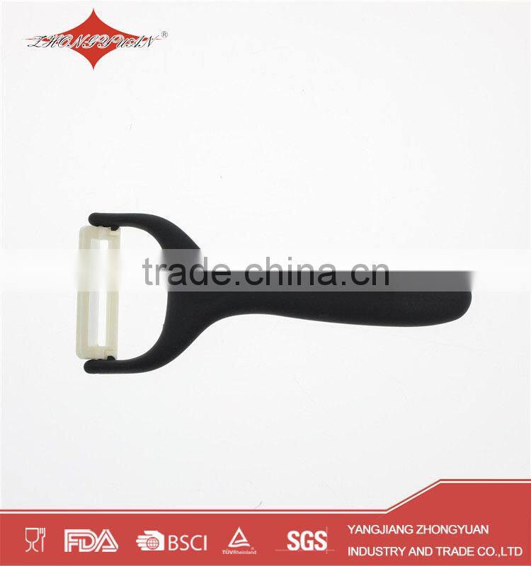 multi-function ceramic blade potato vegetable peeler with rubber handle