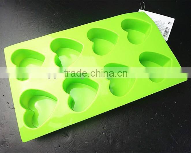 10114 8 pcs hearts Shape Silicone Cake Mold