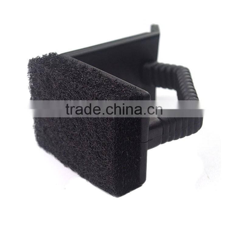 3 in 1 bbq cleaning brush with metal scraper for outdoor grill