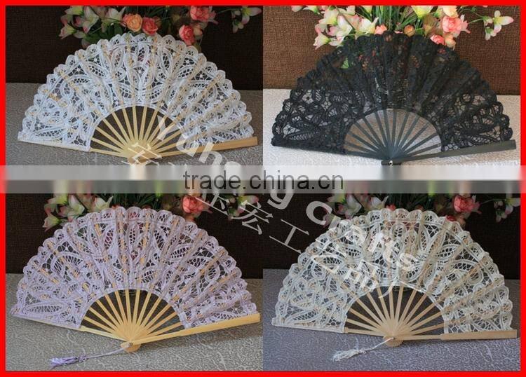 Beautiful bamboo lace fan