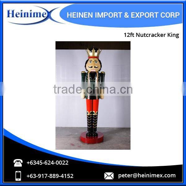 12ft Fiberglass Nutcracker King - Christmas Decoration Supplies