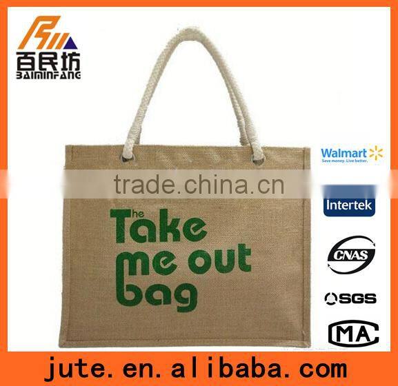 Christmas ornaments fashsion tote bag jute fabric recycling 002