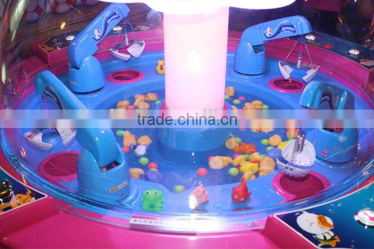 2014 New Hot Sale Rainbow Paradise Coin Operated Kids Toy Claw Crane Game Machine