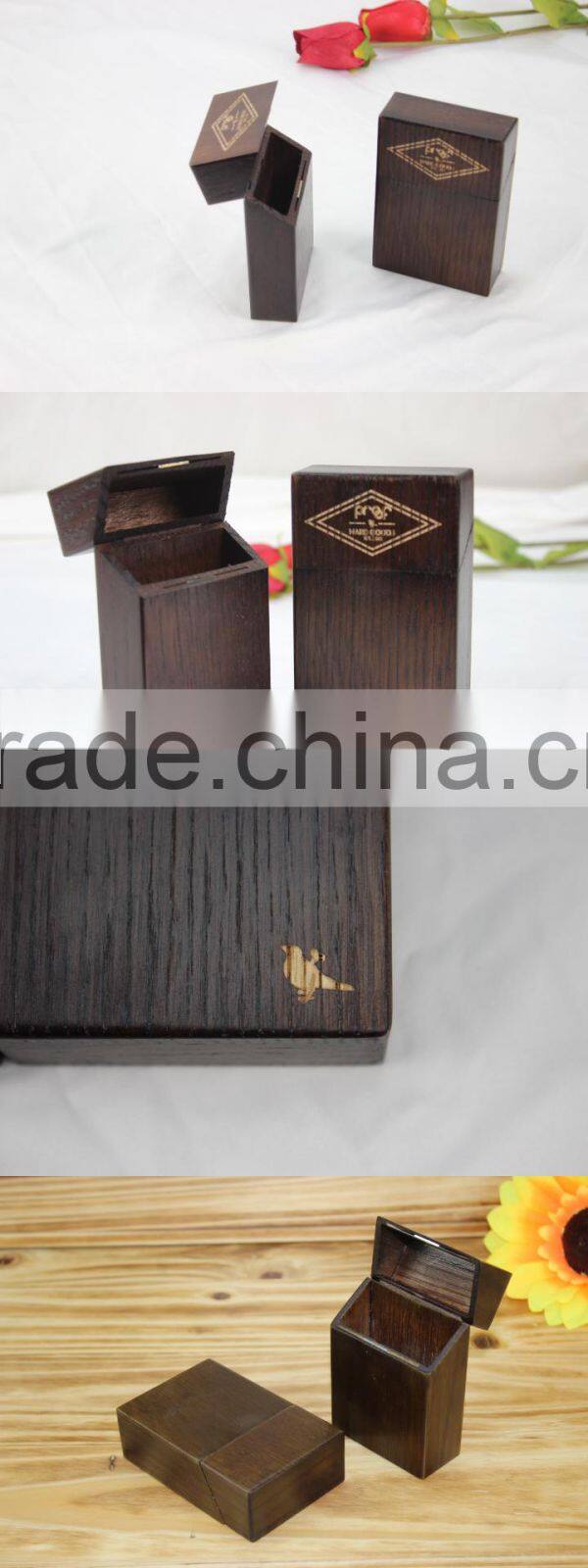 2017 new style OAK material luxury handmade small cigarette box