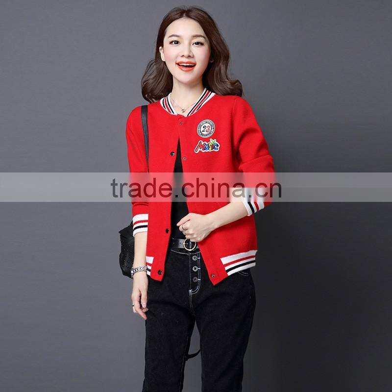 New fashional wholesale blank softshell ski jacket womens cotton baseball jacket