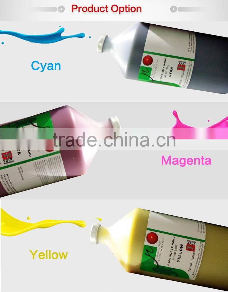 C.M.Y.K color Italy J-teck sublimation dye ink 1000ml
