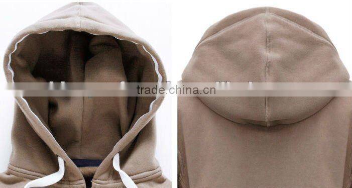 Custom tight slim fit plain fleece thick drawstring zip up hoodie for women