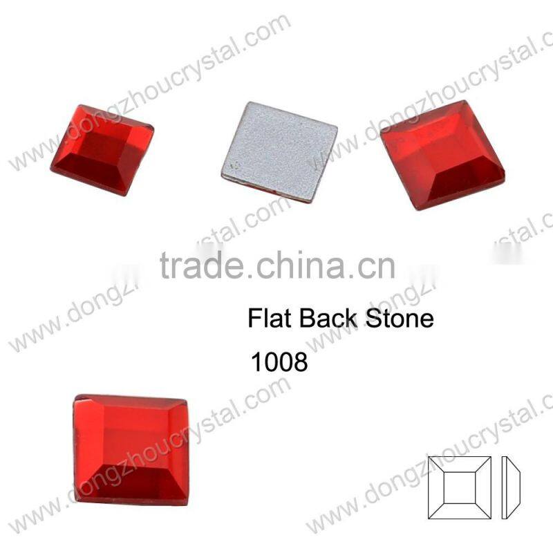 DZ-1008 wholesale flat back fancy glass stones for jewelry making