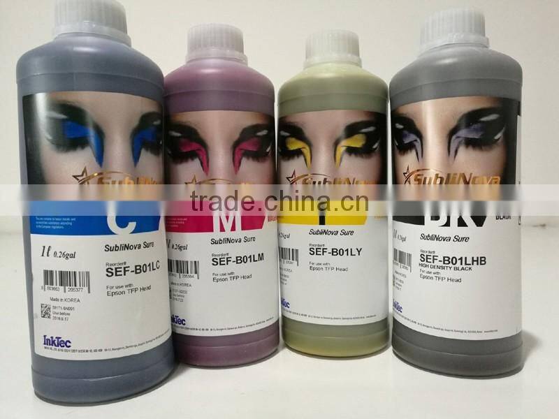 Factory direat supply wholesale price korea subliamtion ink for cotton fabric