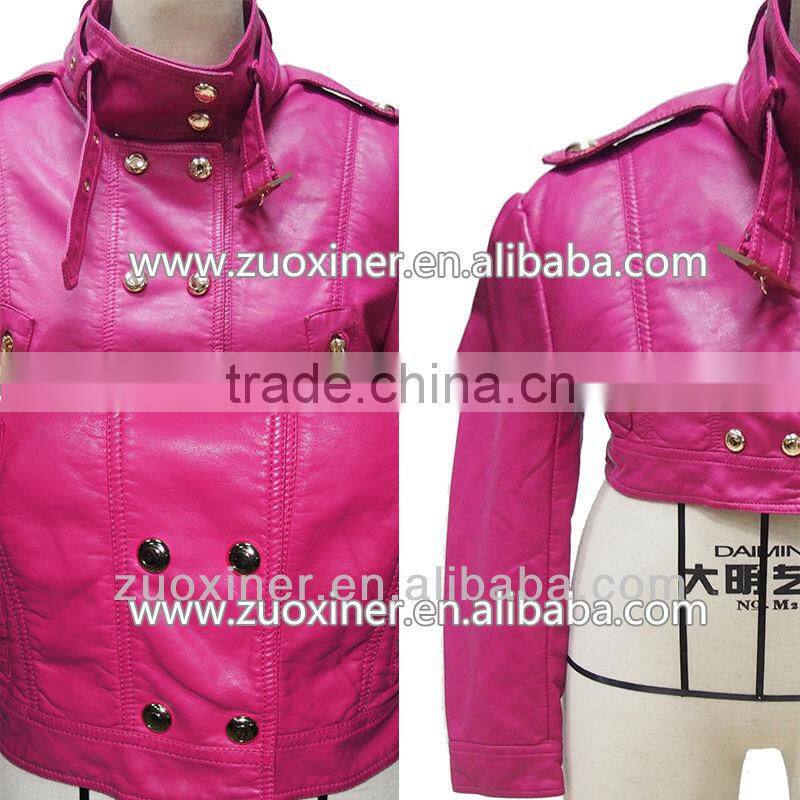 fashion leather ladies motorbike jackets