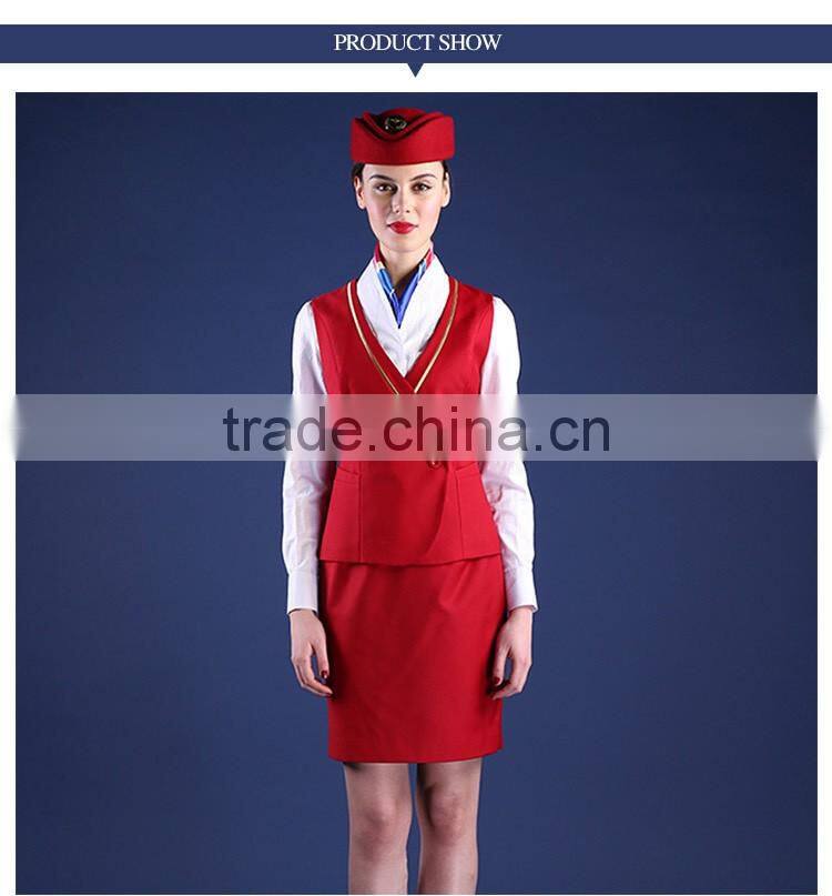 New Design Fashion Airline Uniform Airline Stewardess