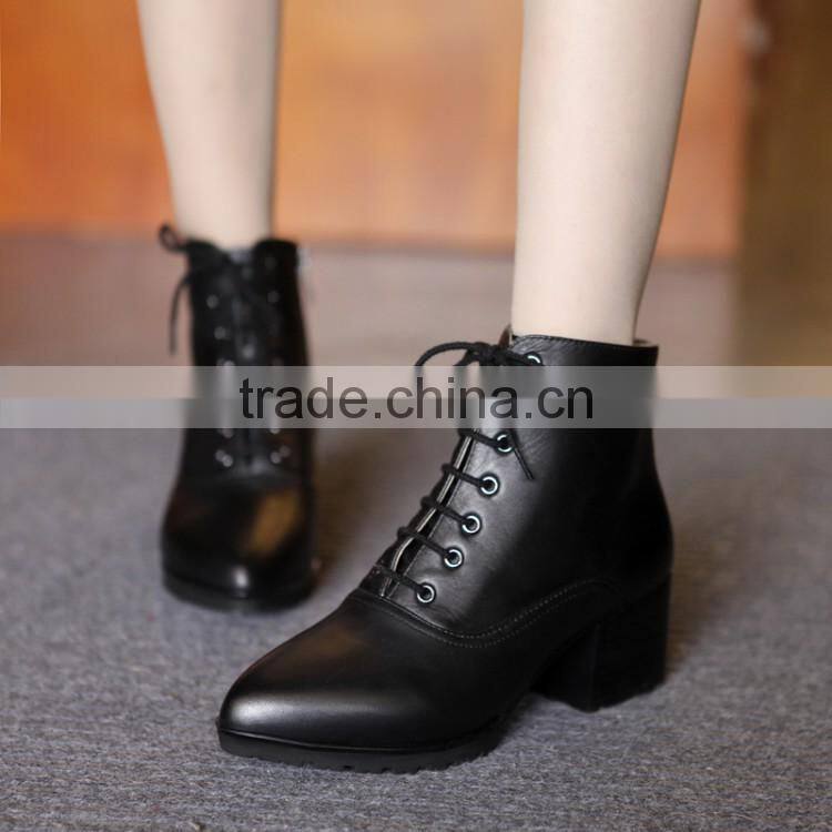 GZY best quality boots shoes female causal boots warm Europe-American style guangzhou factory direct sell stock 2017