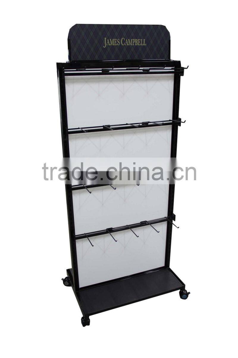 Double-side floor rack