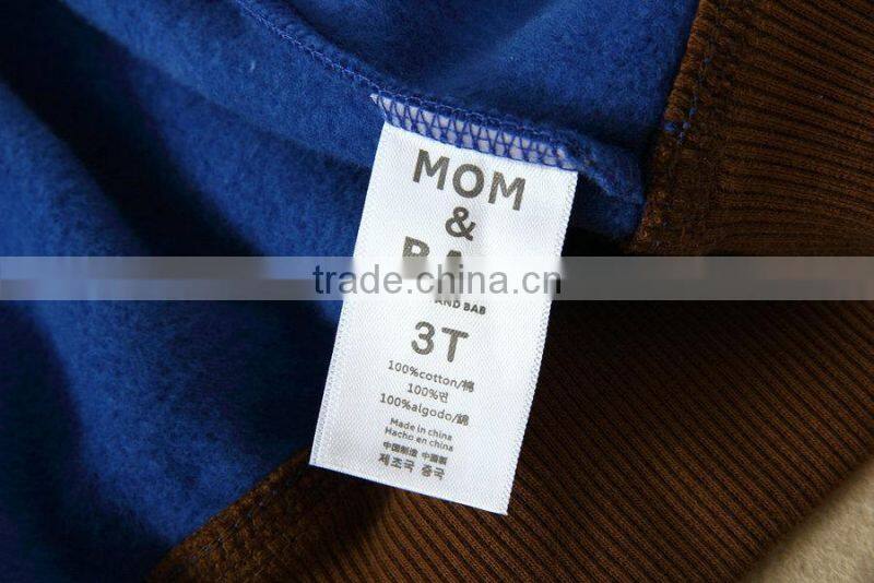 China factory MOM AND BAB logo baby tops wholesalers, long-sleeved jackets boys