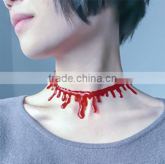 Halloween symbol led necklace plastic beads led necklaces glowing necklace jewelry with custom logo for promotion gifts