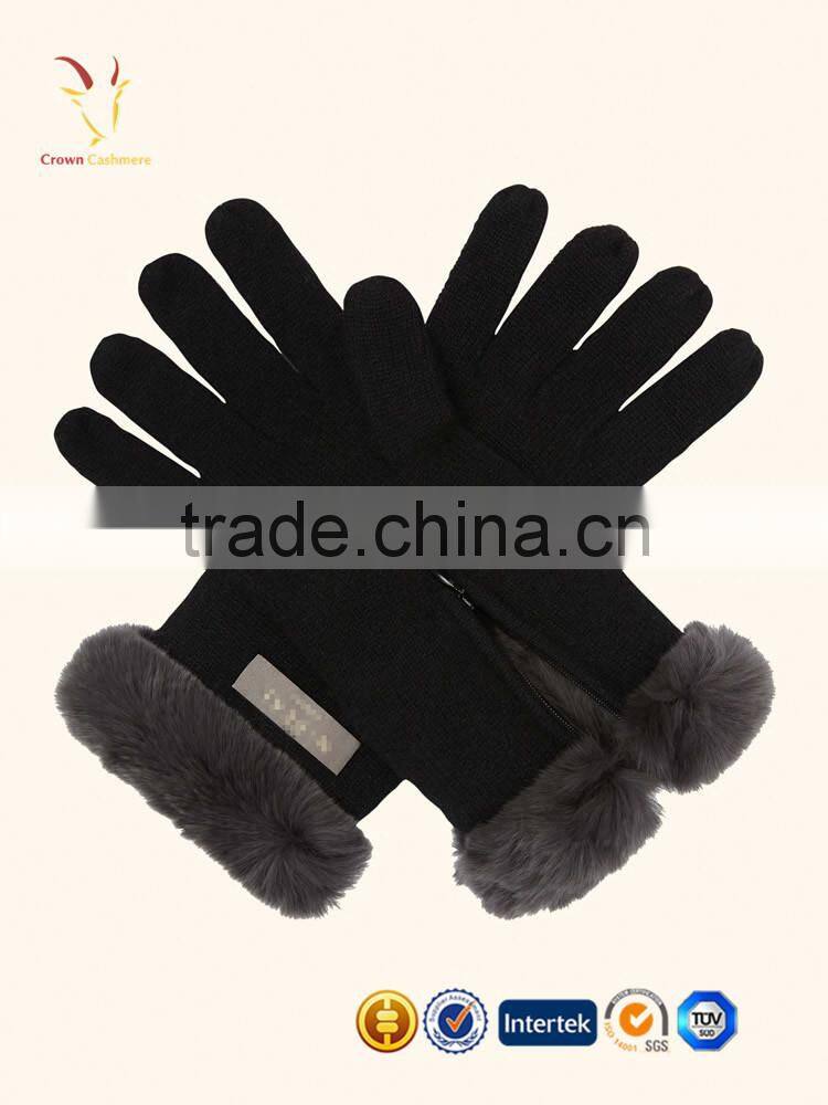 Wholesale Winter Ladies Wholesale Hand Cashmere Gloves Full Finger Gloves