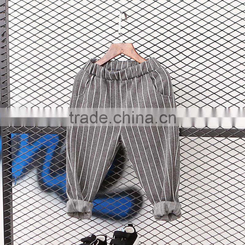 2-9 years 2017 New Wholesale Autumn Cotton Good Quality Stripe Kids Clothing Pants