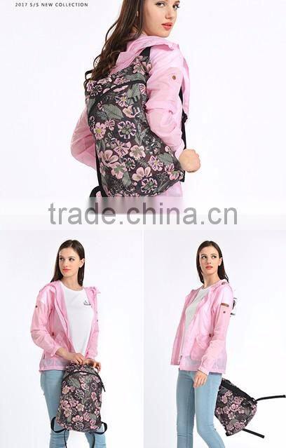 fashion leisure foldable storage package travelling backpack