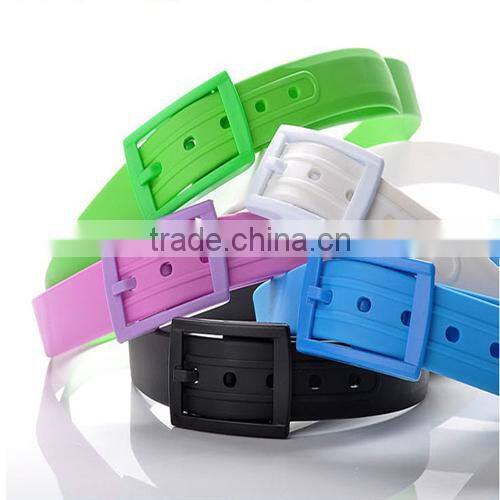 unisex fragrant colorful silicone rubber belt