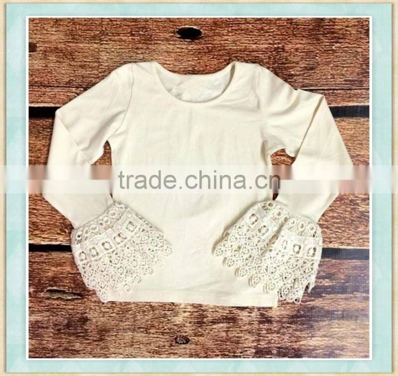 girl long sleeve ruffle shirt 100% cotton ruffle raglan fall icing ruffle sleeve t shirts