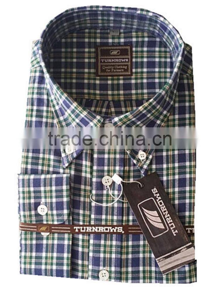 100% cotton 32S*32S men's flannel shirts