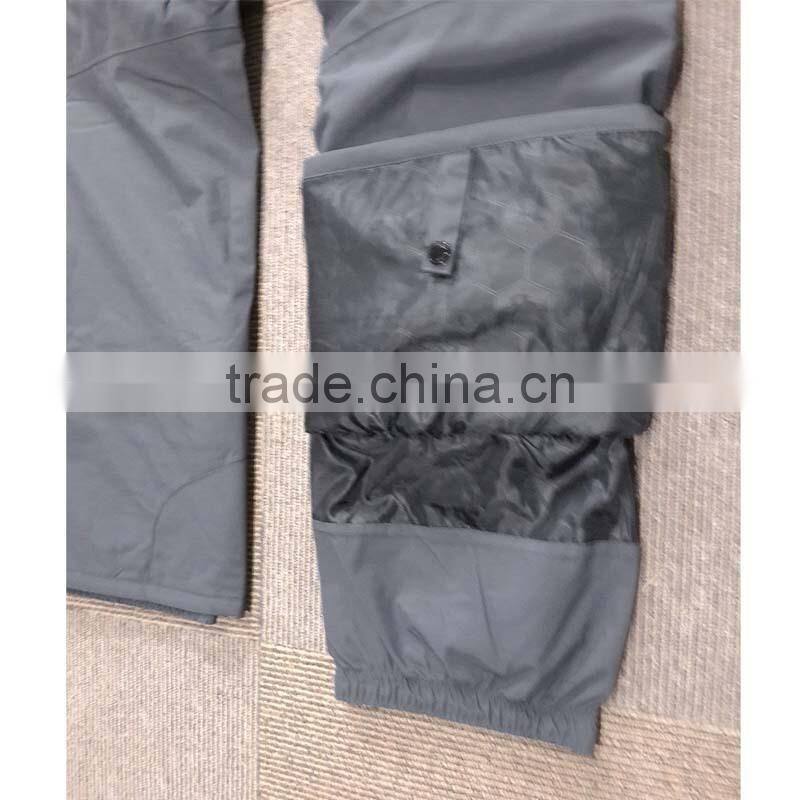 high quality custom snow wear anti-uv and windproof ski wear man ski pants
