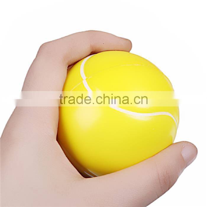 PU Leather Pet Products Toy Tennis Yellow