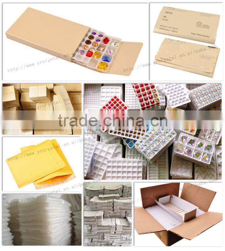 Crystal mirror glass rhinestone no hotfix flat back rhinestone