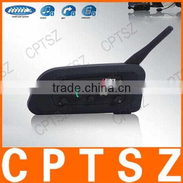 V6-1200 wireless communication system motorcycle Helmet intercom headset BT Bluetooth Intercom bluetooth walkie talkie