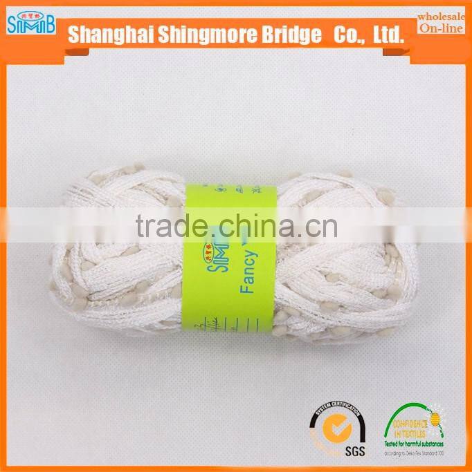 China factory wholesale acrylic polyester blended fancy yarn used for knitting scarf