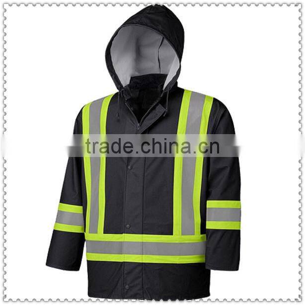 Flame Resistant Stretch Hi-Vis Rain Jacket