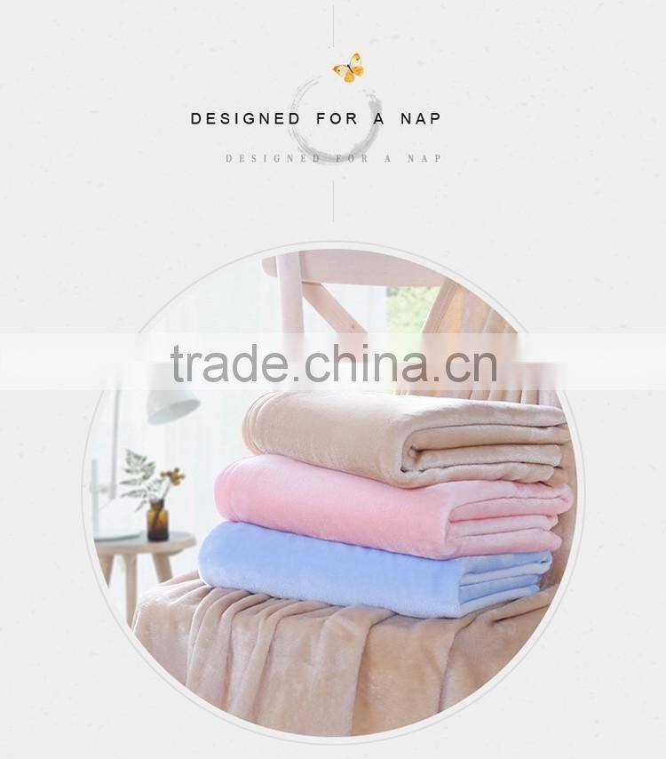 Soft plain baby flannel fleece blanket plus