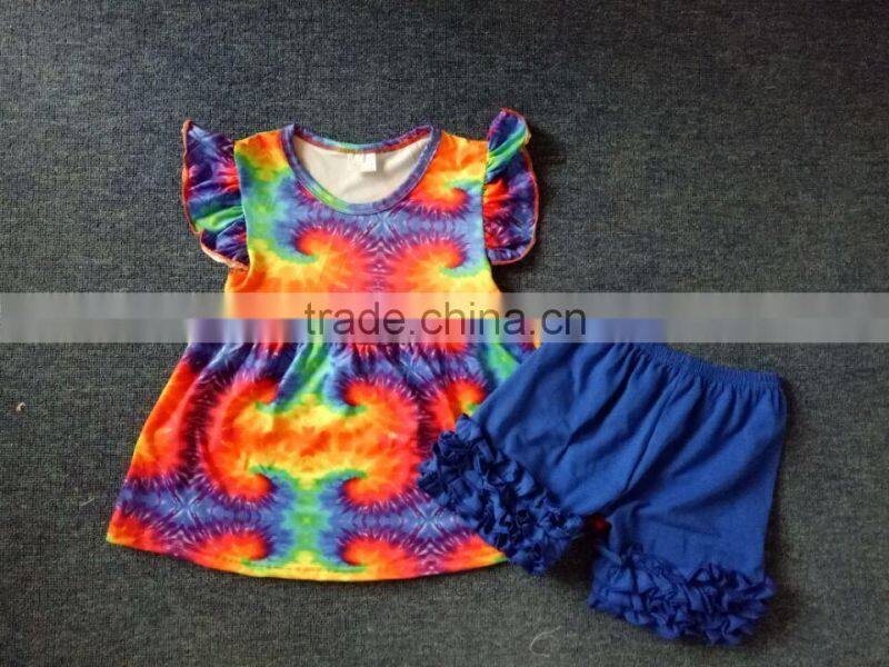 Wholesale Christmas Baby Remake Clothes Toddlers Girls Fall Boutique Children's Gift Style Outfits Ruffle Pants Clothing Set