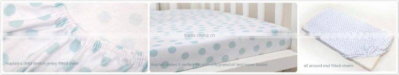 Hot sales child's stretch jersey fitted sheet