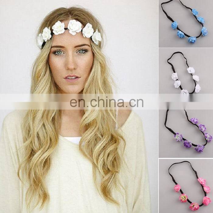 New listed in the market flower headband festival boho for wedding FH1514