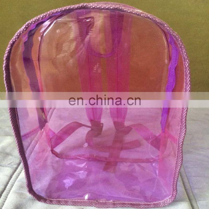 Clear Transparent PVC Multi-pockets School Backpack Outdoor Backpack