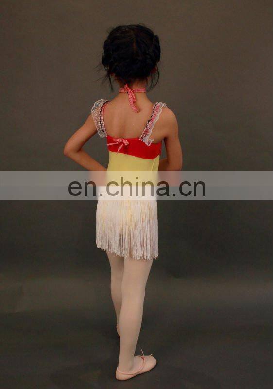 2011 girl Fashion Style Of Latin dance dress with tassels