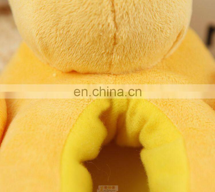 Cute duck animal winter plush winter warm slipper for children