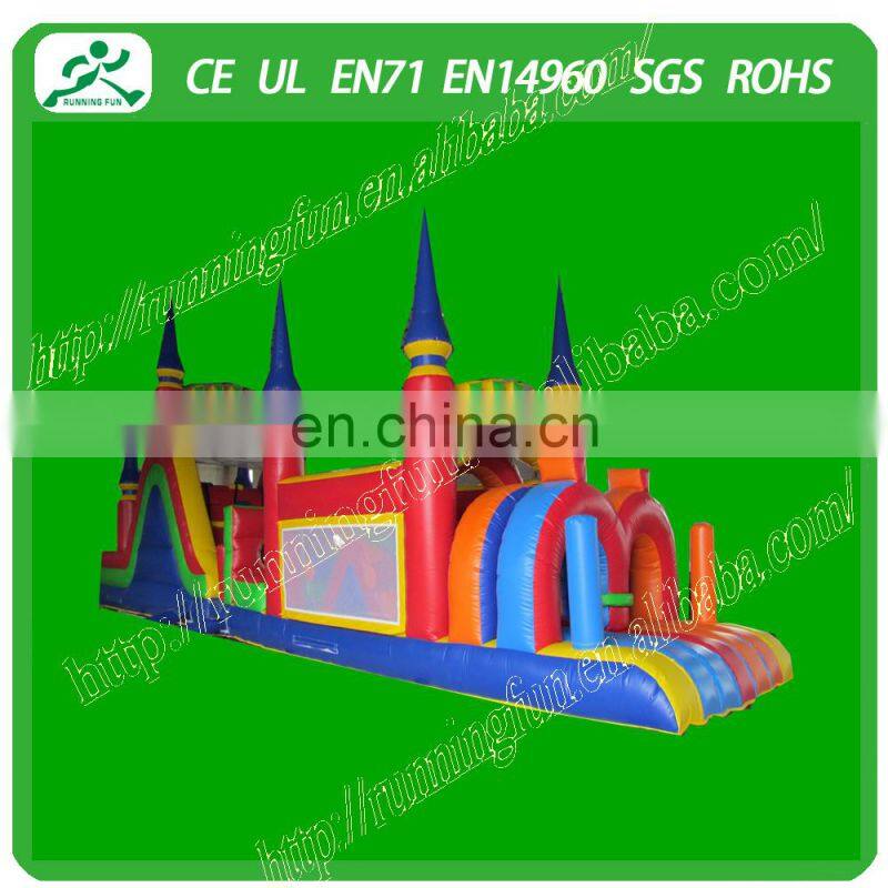 Colorful giant inflatable obstacle/inflatable obstacle course for children games(Running Fun)