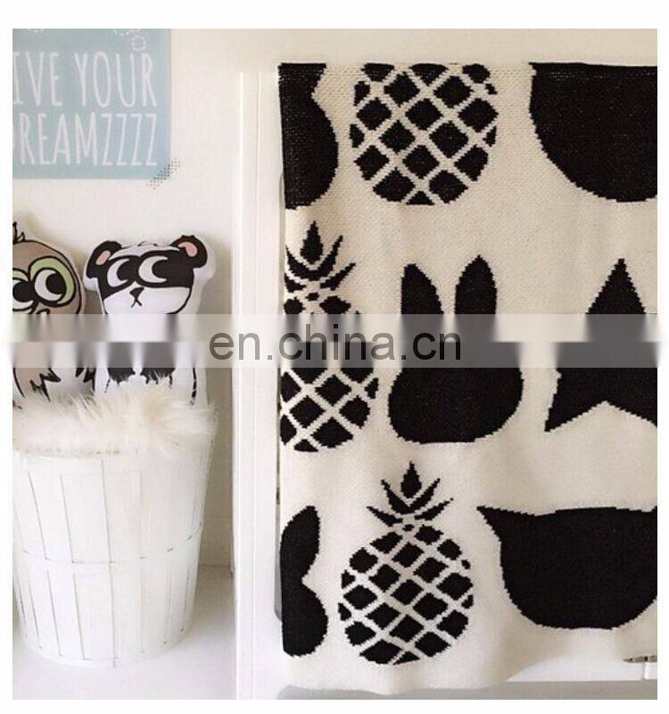 Elinfant Cotton Baby Blanket Soft Knitted Blanket for Kids Breathable Infant Crib Cover