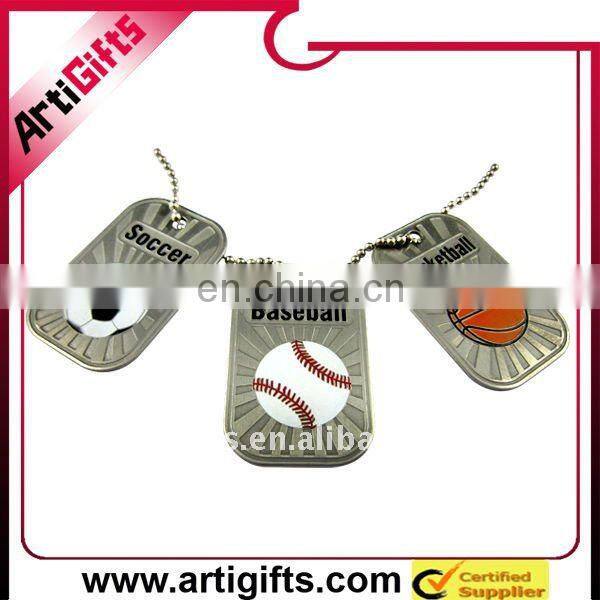 Fashion metal dog tags necklace for men