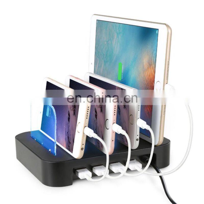 amazon 2018 4 port usb charger multi port fast charging for mobile phone charging stand