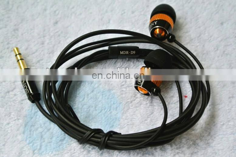 D9 High Quality Super Bass Metal Earphone With Micophone For Iphone