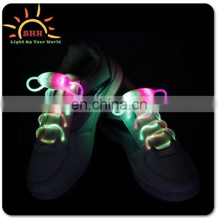 LED falshing shoelaces, colored shoe lace for party supply