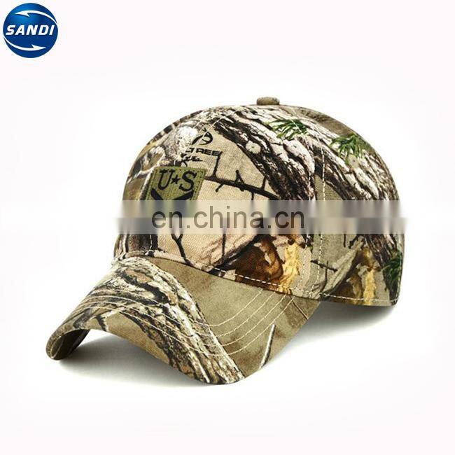 Promotional custom sports camouflage cap