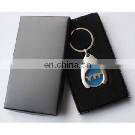 promotional car branded badge shopping cart coin holder keychain