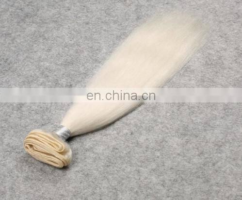 Shandong Yotchoi Hair White Light Blond Colour Remy Hot Hair Extensions For White Women