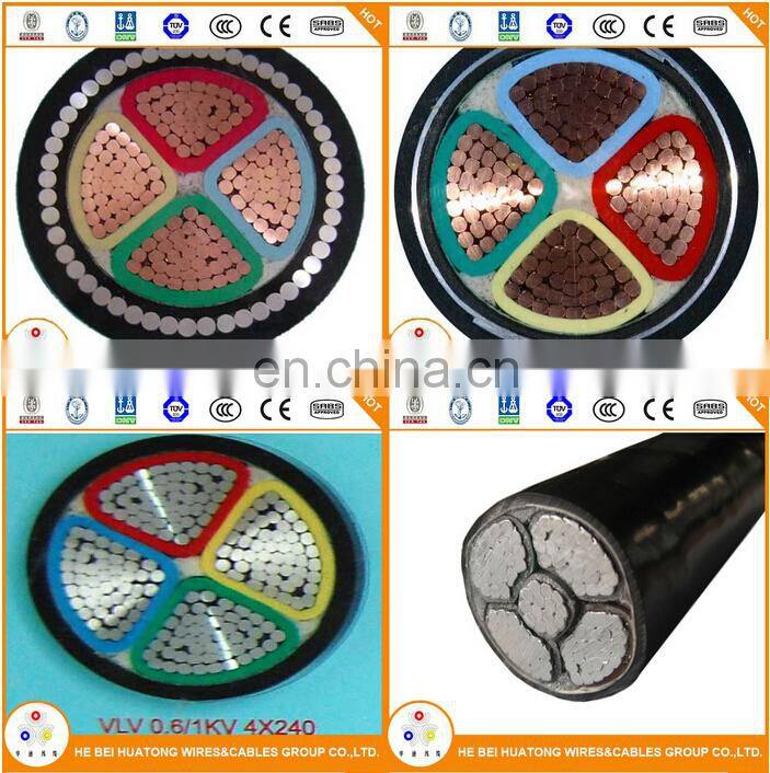 0.6/1kv underground electrical armoured cable 4 core power cable 50mm 70mm 95mm 120mm