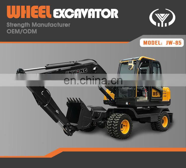 High performance 60 kw large excavator wheel excavator for sale